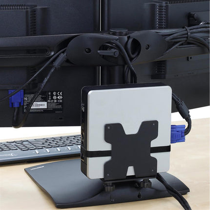 Ergotron Thin Client Mount Soporte Ajustable para Mac mini VESA 75x75 100x100 mm Negro