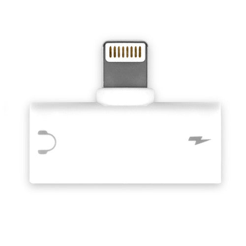 Aluratek Adaptador Dual Lightning para iPhone iPad con Carga y Audio
