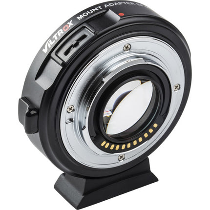 Viltrox EF-M2 II Adaptador de Montura Canon EF a Micro Cuatro Tercios con Reductor Focal 0.71x y Pie de Trípode