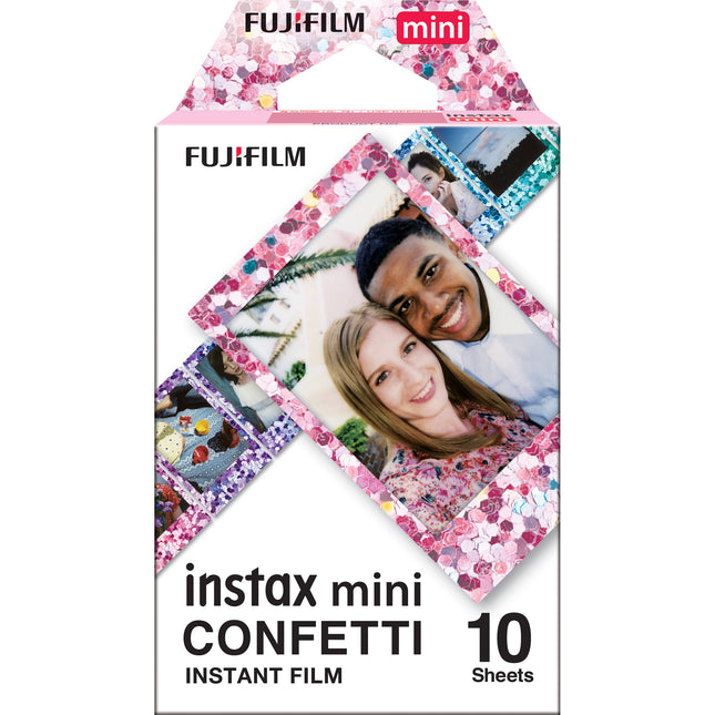FUJIFILM instax mini Película instantánea Confetti 10 exposiciones ISO 800 HQ