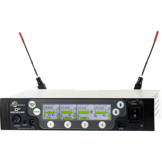 Lectrosonics DSQD Receptor Inalámbrico Digital 4 Canales Rango 138 MHz