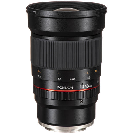 Rokinon 24mm f1.4 ED AS IF UMC objetivo para Sony E Montura con apertura f1.4 y funda incluida