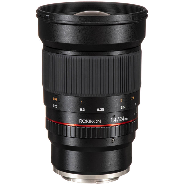 Rokinon 24mm f1.4 ED AS IF UMC objetivo para Sony E Montura con apertura f1.4 y funda incluida