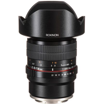 Rokinon 14mm f/2.8 ED AS IF UMC objetivo para Sony E-Mount con enfoque manual y lente esférica