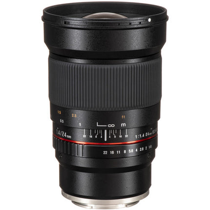 Rokinon 24mm f1.4 ED AS IF UMC objetivo para Sony E Montura con apertura f1.4 y funda incluida