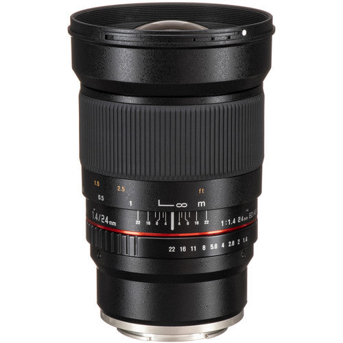 Rokinon 24mm f1.4 ED AS IF UMC objetivo para Sony E Montura con apertura f1.4 y funda incluida