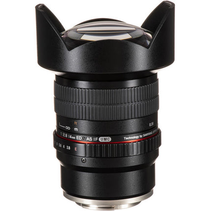 Rokinon 14mm f/2.8 ED AS IF UMC objetivo para Sony E-Mount con enfoque manual y lente esférica