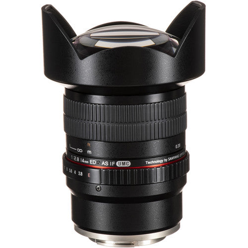 Rokinon 14mm f/2.8 ED AS IF UMC objetivo para Sony E-Mount con enfoque manual y lente esférica