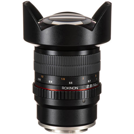 Rokinon 14mm f/2.8 ED AS IF UMC objetivo para Sony E-Mount con enfoque manual y lente esférica