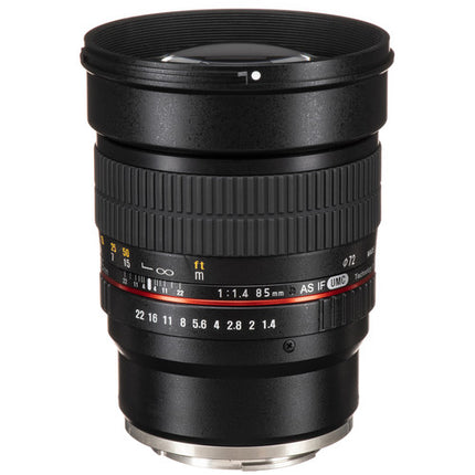 Rokinon 85mm f/1.4 AS IF UMC Lente para Sony E Mount Full Frame APS-C manual
