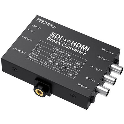 FeelWorld Seetec Convertidor Cruzado SDI HDMI con 3G-SDI y Placa Batería