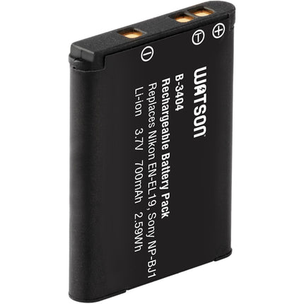 Watson EN-EL19 NP-BJ1 Batería de Litio 3.7V 700mAh para Nikon Sony