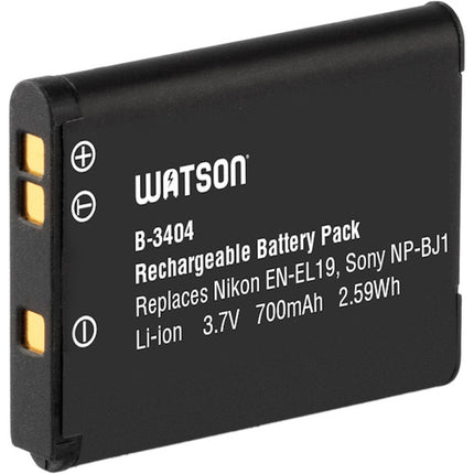 Watson EN-EL19 NP-BJ1 Batería de Litio 3.7V 700mAh para Nikon Sony