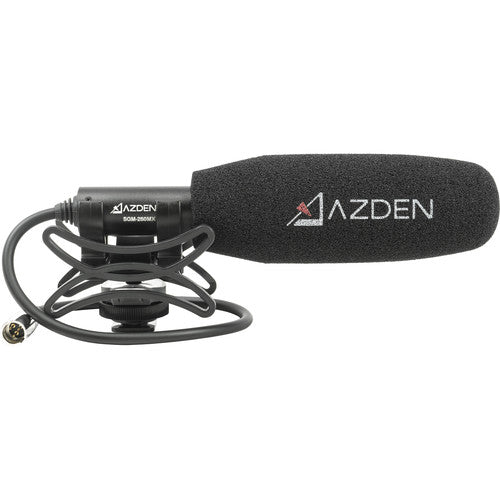 Azden SGM-250MX Micrófono Shotgun Mini-XLR con Cable 33cm y Shockmount