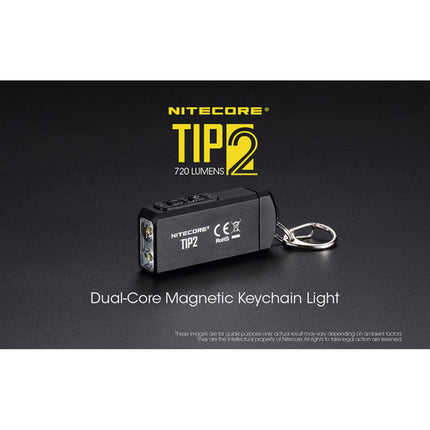Nitecore TIP2 Linterna de Llaveros Recargable USB 720 Lúmenes 55 Horas Autonomía