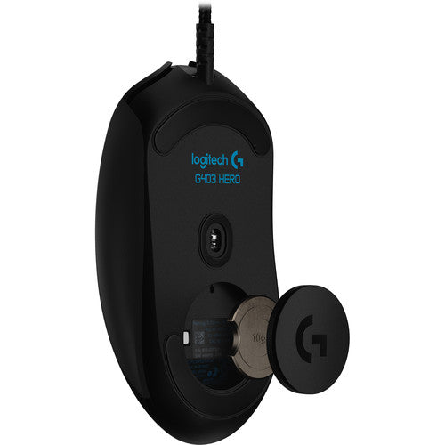 Logitech G G403 HERO Ratón Gaming Sensor 25600 dpi Peso Ajustable RGB