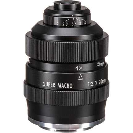 Mitakon Zhongyi 20mm f2 Lente Super Macro 4.5x para Canon EF-M APS-C