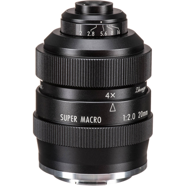 Mitakon Zhongyi 20mm f2 Lente Super Macro 4.5x para Canon EF-M APS-C