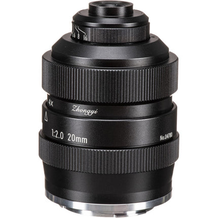 Mitakon Zhongyi 20mm f2 Lente Super Macro 4.5x para Canon EF-M APS-C