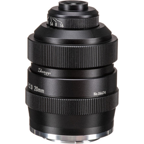 Mitakon Zhongyi 20mm f2 Lente Macro Super 4.5x para FUJIFILM X metalica manual