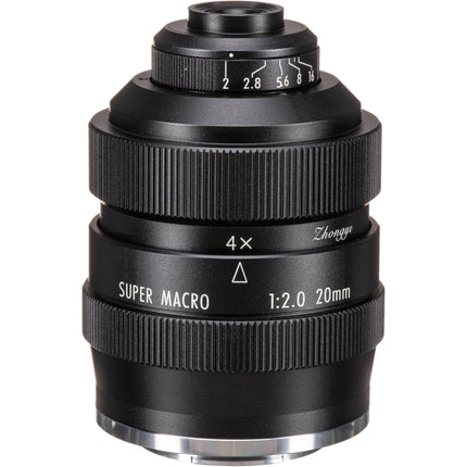 Mitakon Zhongyi 20mm f2 Lente Macro Super 4.5x para FUJIFILM X metalica manual