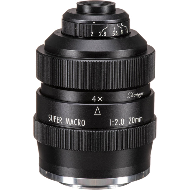 Mitakon Zhongyi 20mm f2 Lente Macro Super 4.5x para FUJIFILM X metalica manual