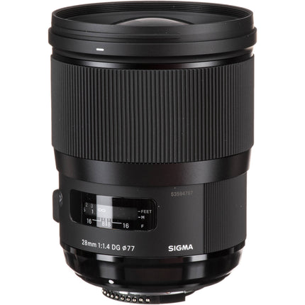 Sigma 28mm f/1.4 DG HSM Art Objetivo Nikon F formato FX f/1.4 a f/16
