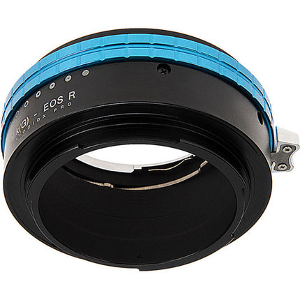 FotodioX Adaptador de Lente Nikon F Montura G a Canon RF con Enfoque Infinito y Anillo de Iris Manual
