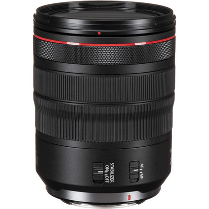 Objetivo Canon RF 24-105mm f/4 L IS USM Lente con estabilizador y diafragma redondeado 9 hojas
