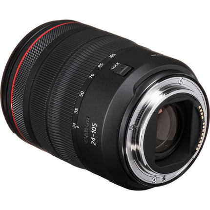 Objetivo Canon RF 24-105mm f/4 L IS USM Lente con estabilizador y diafragma redondeado 9 hojas
