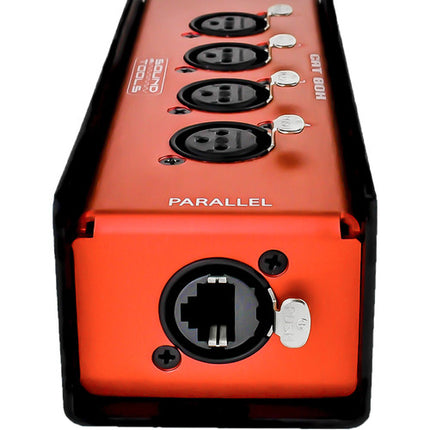 SoundTools Cat Box FX Caja de Escenario XLR Femenina 4 Canales con Conectores EtherCON