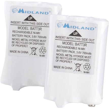 Midland AVP14 Baterías Recargables NiMH para X-Talker T51 y T61 Set 2