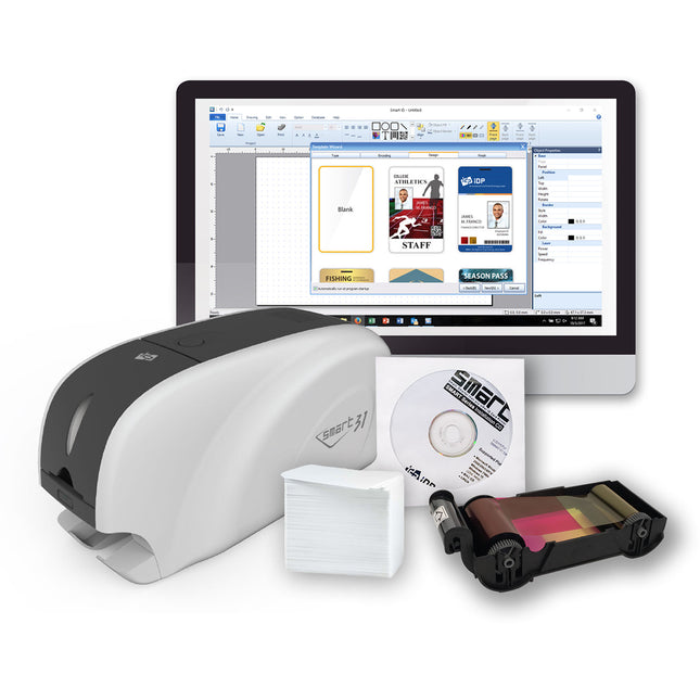 Impresora de Tarjetas IDP SMART-31S 300 dpi 80 Cartas Ethernet