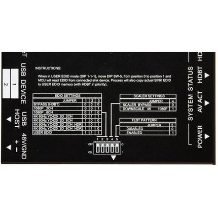 AVPro Edge 4K HDMI 2.0 Extensor de Video HDBaseT Tx Rx 330' 12Bit HDR