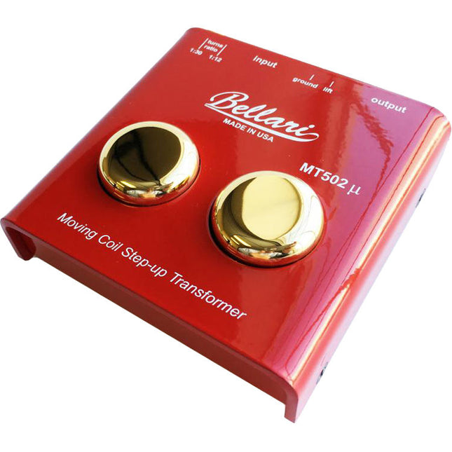 Bellari Moving MT502 Transformador de Emparejamiento Mu Step-Up 12 a 1 y 30 a 1 con Blindaje de Mu Metal