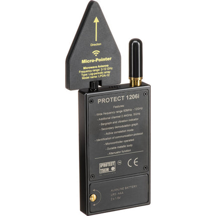 KJB Security Products Detector de Señal Inalámbrica RF 20 Horas Batería