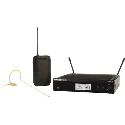 Shure BLX14R/MX53 Sistema de Micrófono Inalámbrico Omni Earset Rackmount 14 Horas Autonomía 300 Pies Alcance