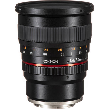 Rokinon 50mm f1.4 AS IF UMC Lente para Sony E-mount Apertura f1.4-22 y Filtro 77mm