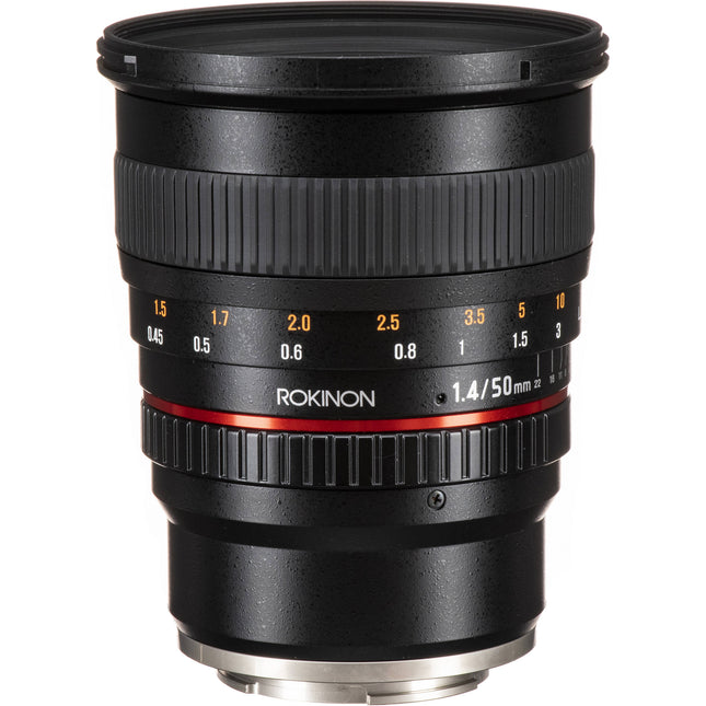 Rokinon 50mm f1.4 AS IF UMC Lente para Sony E-mount Apertura f1.4-22 y Filtro 77mm