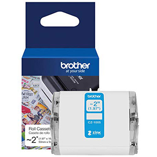 Brother Label Roll 5cm x 5m para impresora VC-500W resistente al agua
