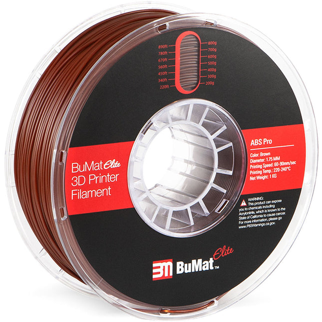 BuMat Elite Professional Filamento ABS 1.75mm 1kg Marrón