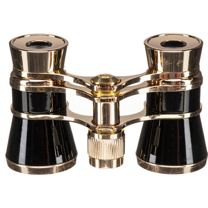 LaScala Optics 3x25 Prismáticos para Ópera Ángulo 11.2° Negro Oro