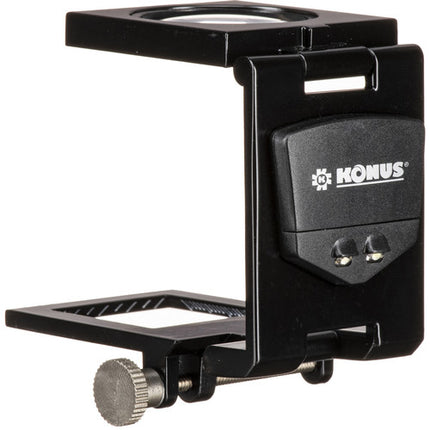 Konus 3055 Probador de Tela 12x Compacto con Lente de Vidrio y Cuerpo Metálico Plata