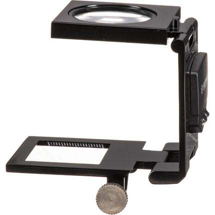 Konus 3055 Probador de Tela 12x Compacto con Lente de Vidrio y Cuerpo Metálico Plata