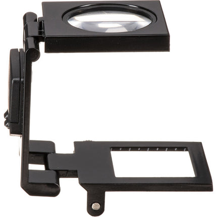 Konus 3055 Probador de Tela 12x Compacto con Lente de Vidrio y Cuerpo Metálico Plata