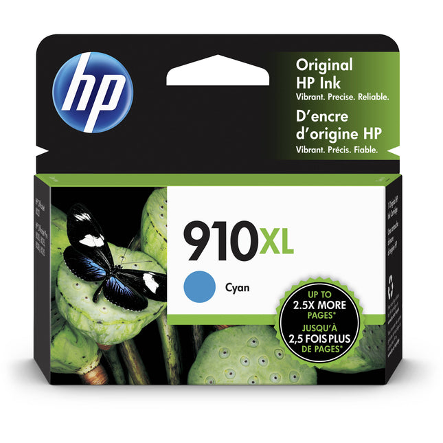 Cartucho de tinta cian HP 910XL alta capacidad para OfficeJet Pro 8025 y 8035