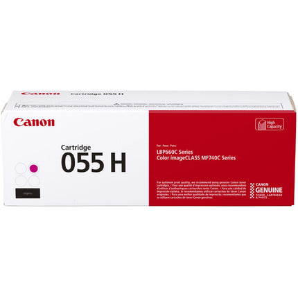 Cartucho de tóner magenta Canon 055 alta capacidad para impresoras láser color MF743Cdw y MF741Cdw