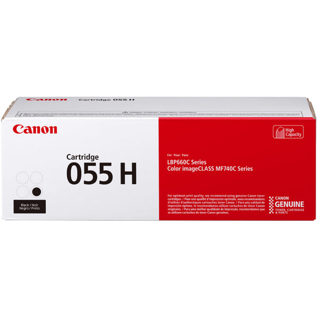 Canon 055 Cartucho de tóner negro alta capacidad para impresoras MF743Cdw y MF741Cdw