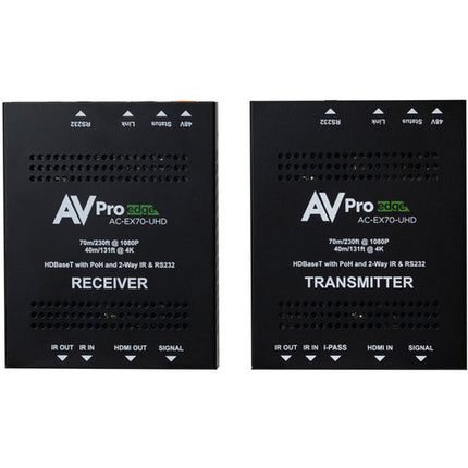 AVPro Edge Ultra Slim Kit Extensor HDMI 2.0 4K hasta 230 pies HDR 12-Bit 4:2:2