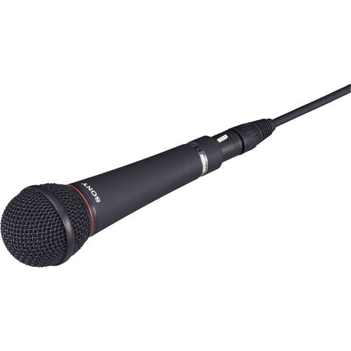 Sony F-780 Micrófono Dinámico Cardioide de Mano 50 Hz-18 kHz con Soporte y Adaptadores